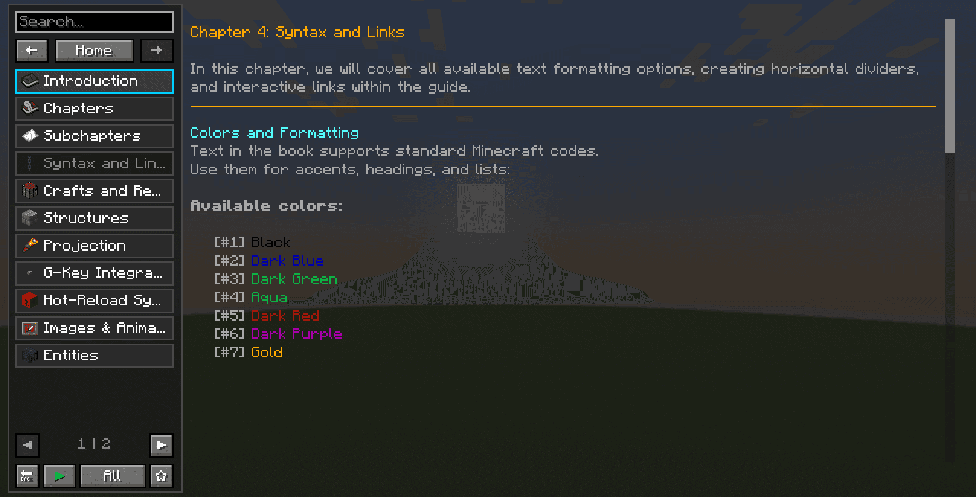 Guide screenshot