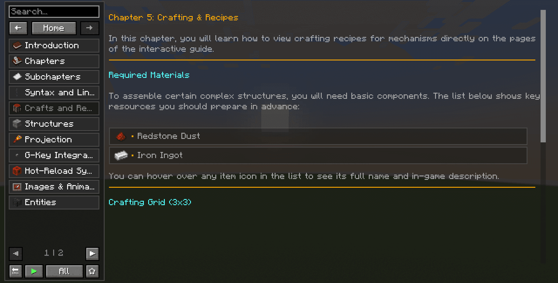 Guide screenshot