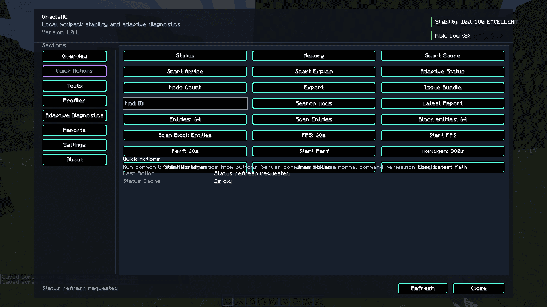 GradleMC screenshot