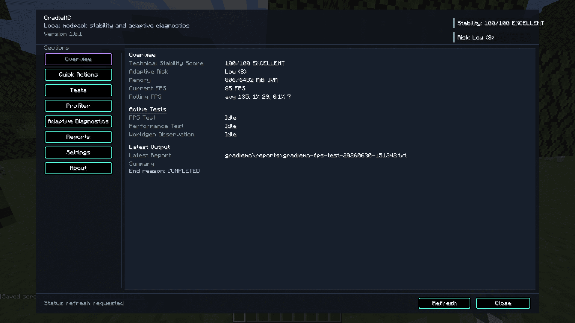 GradleMC screenshot