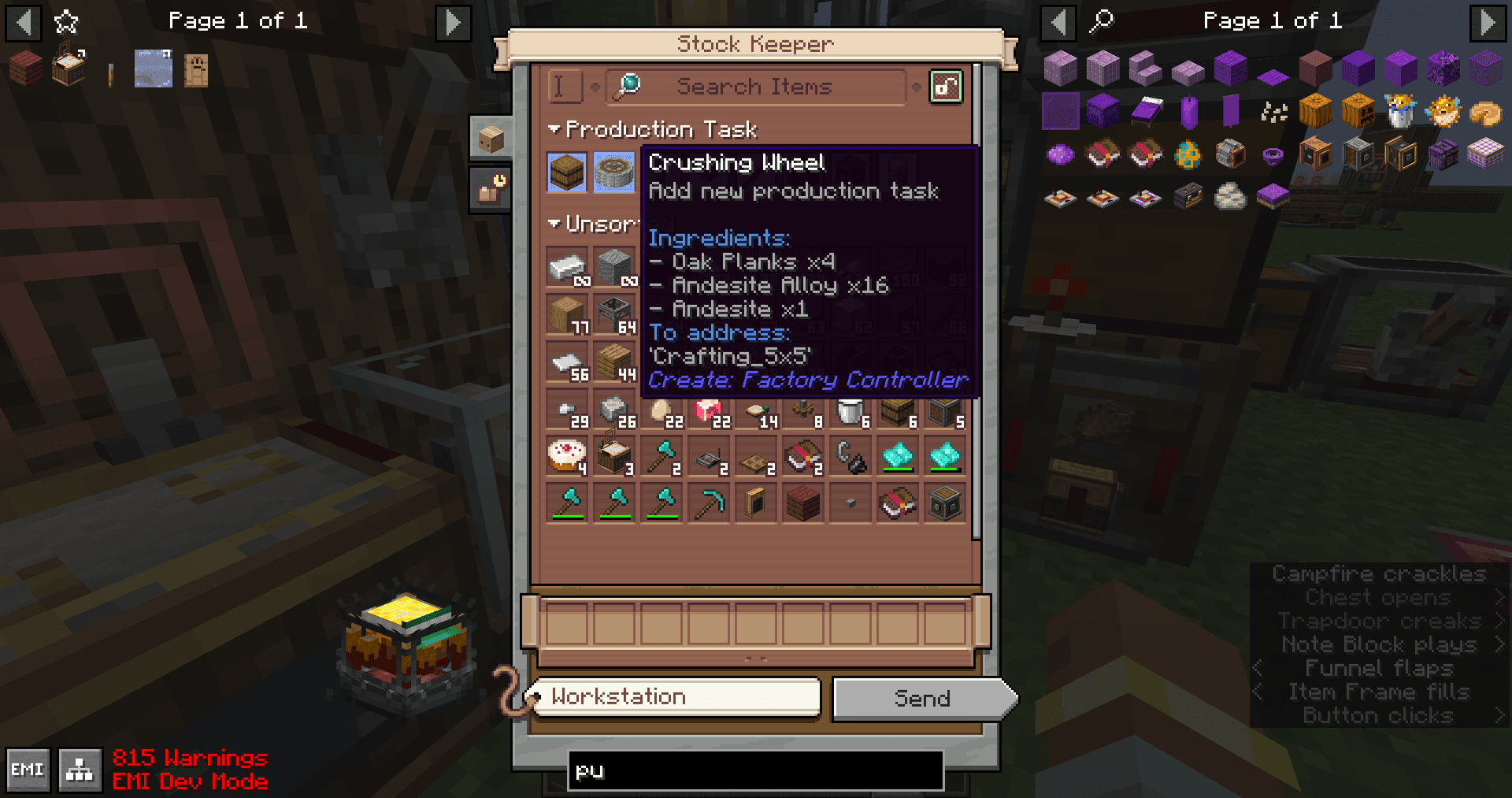 Create: Factory Controller screenshot