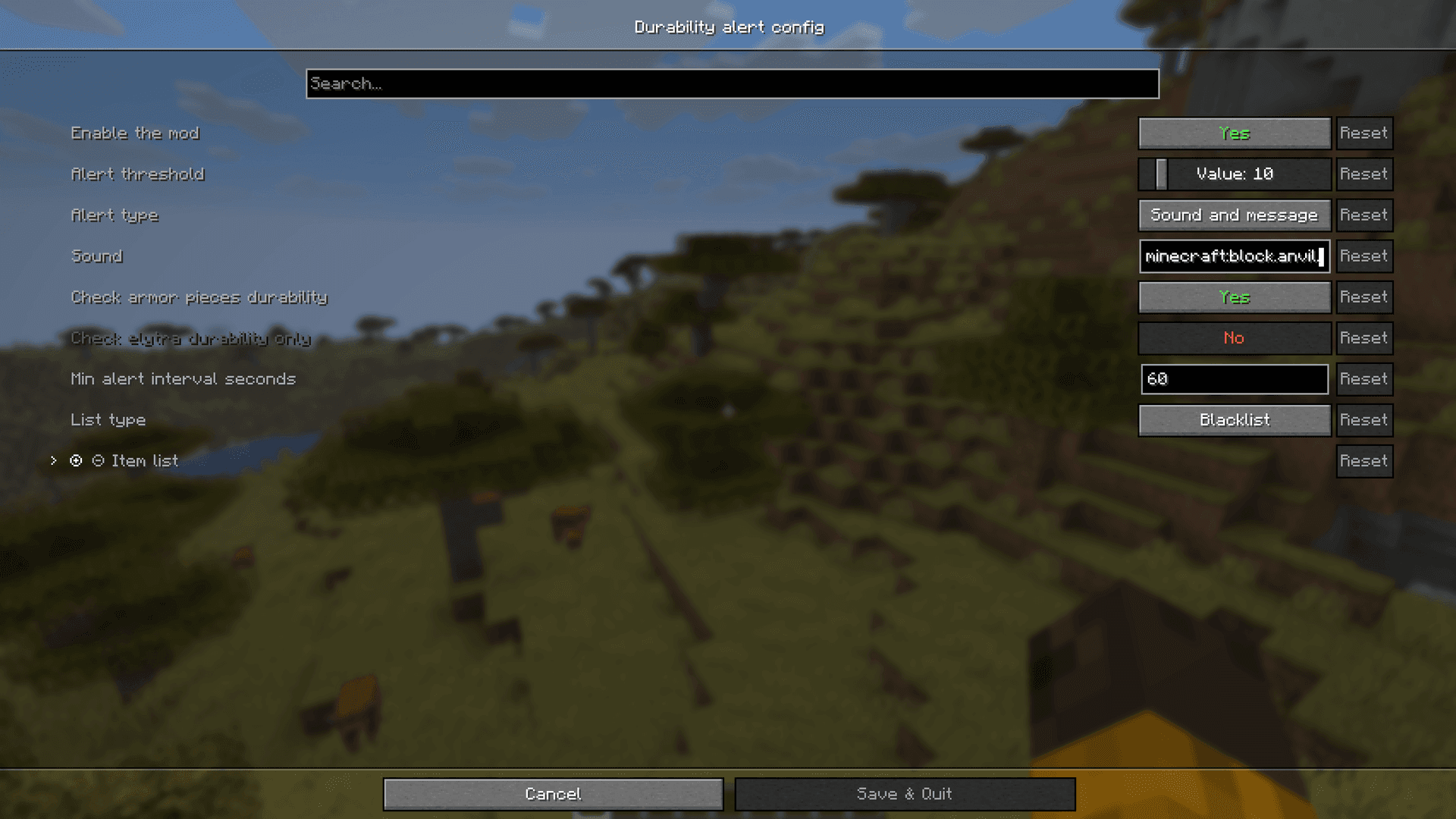 DurabilityAlert screenshot