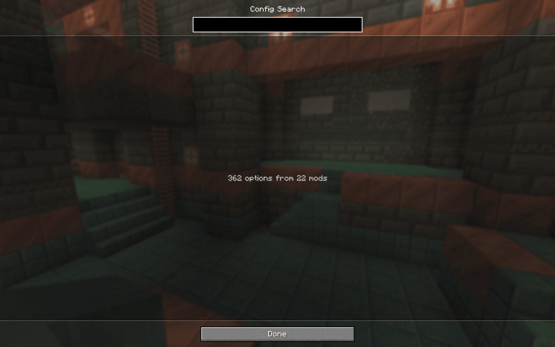Config Search screenshot