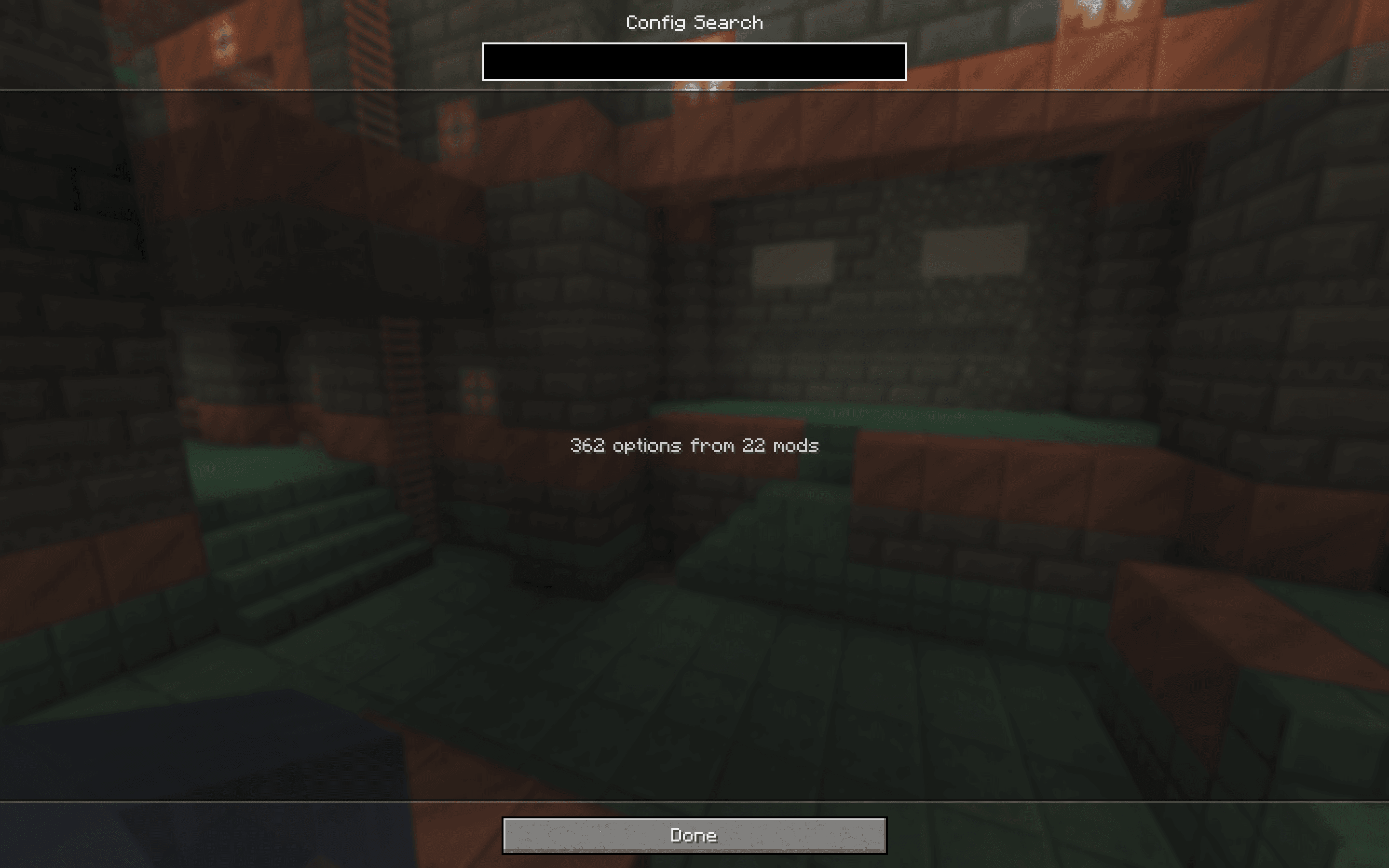 Config Search screenshot