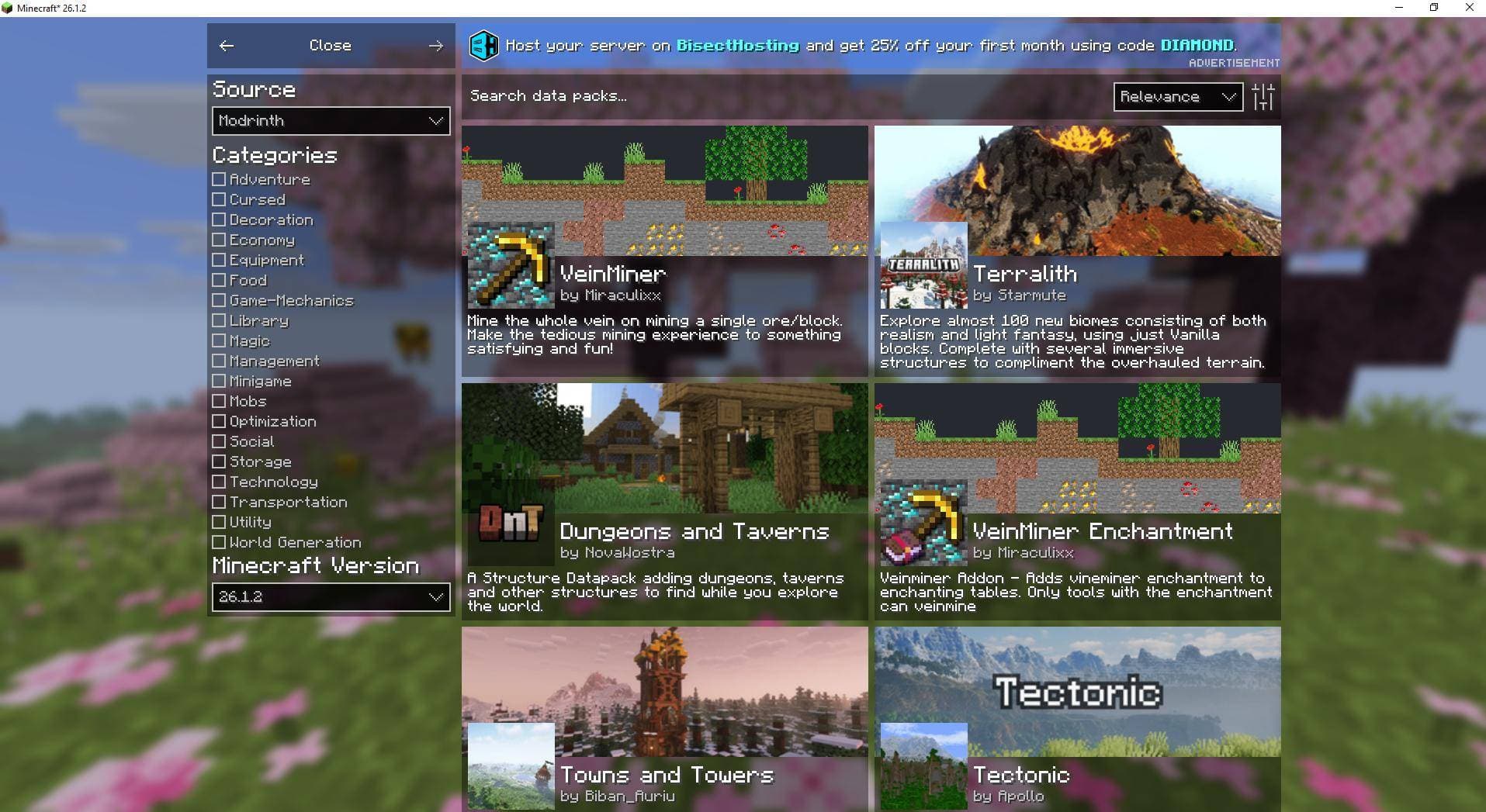 Realms - Client screenshot
