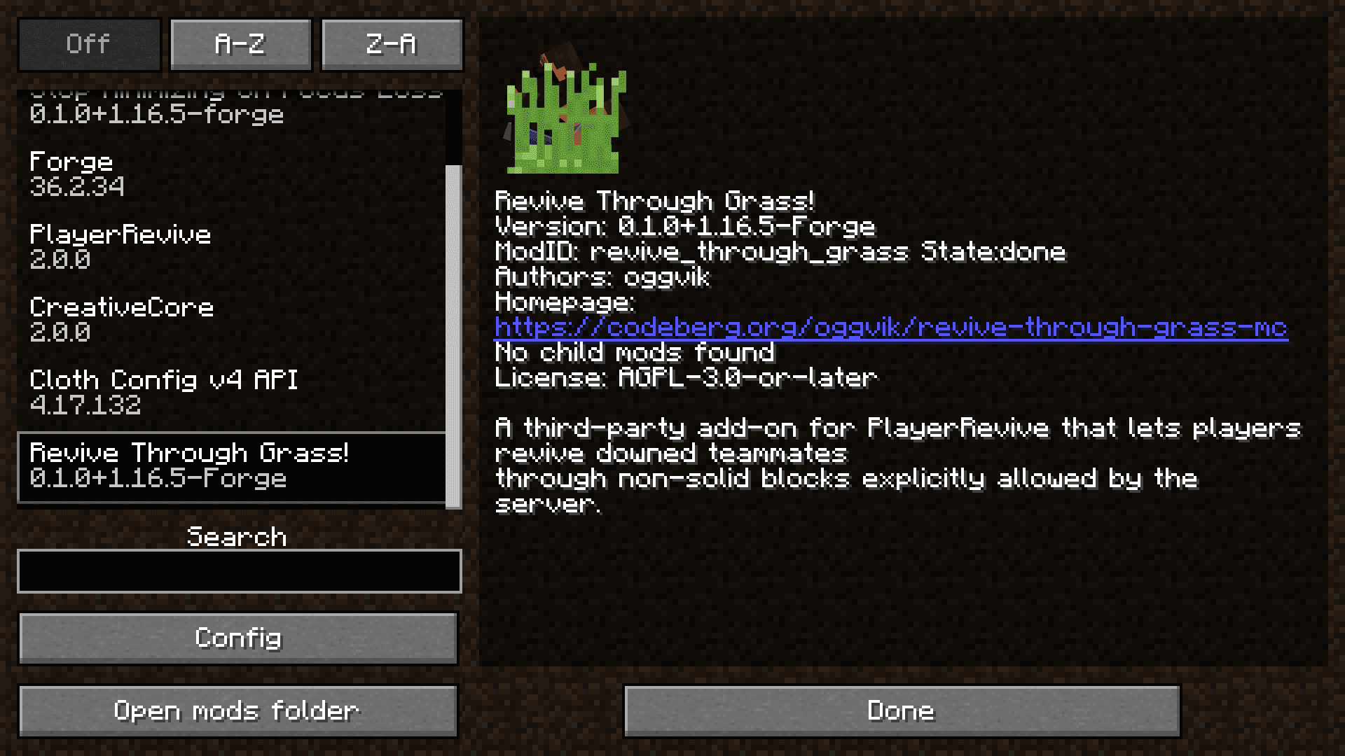 Revive Through Grass! [PlayerRevive add-on] screenshot