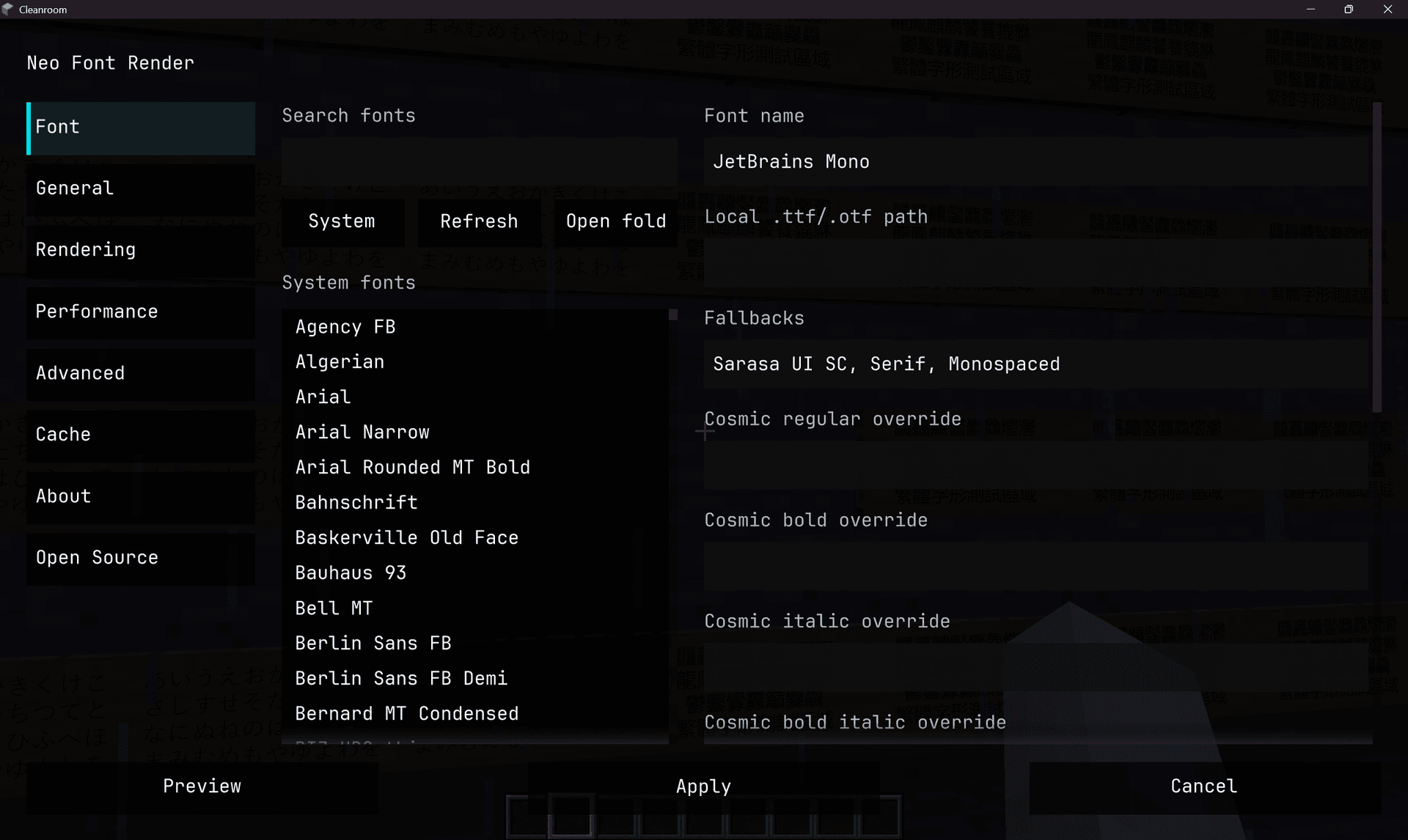 Revo Font screenshot
