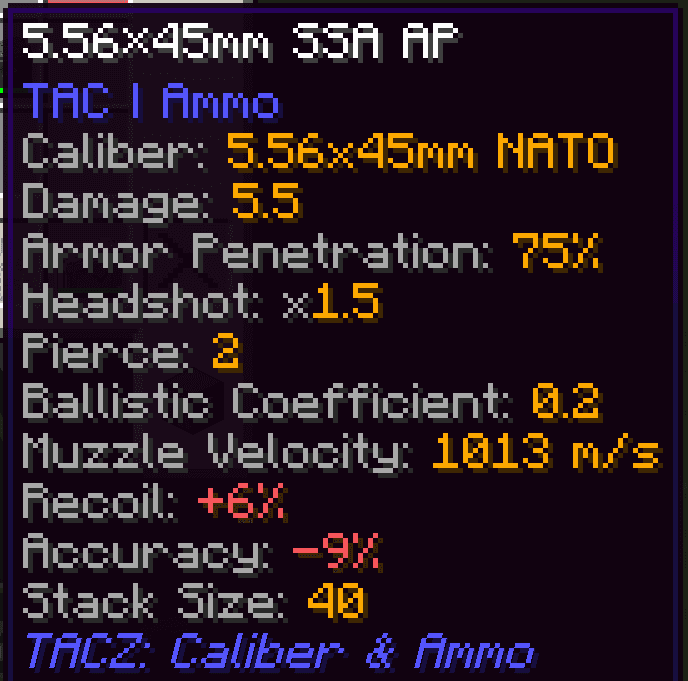 TacZ: Caliber Ammo screenshot
