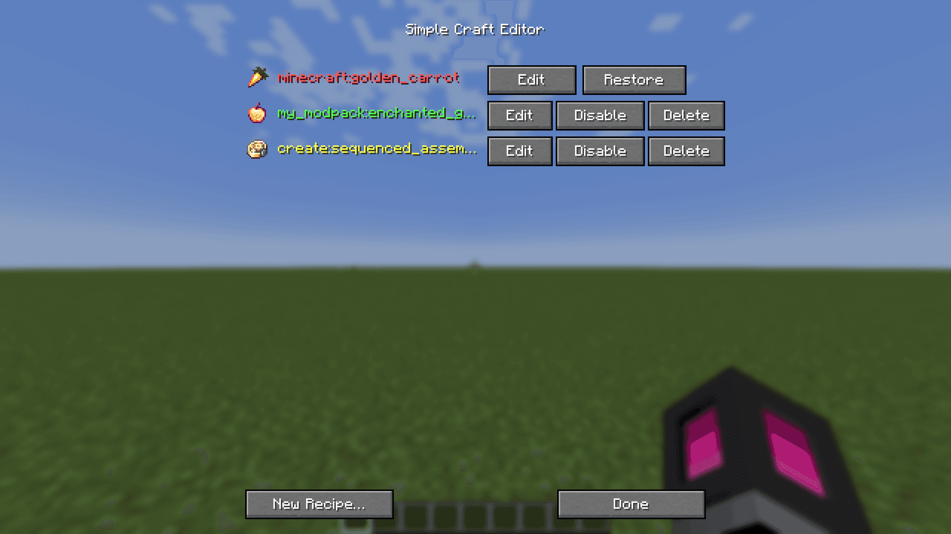 Simple Craft Editor screenshot