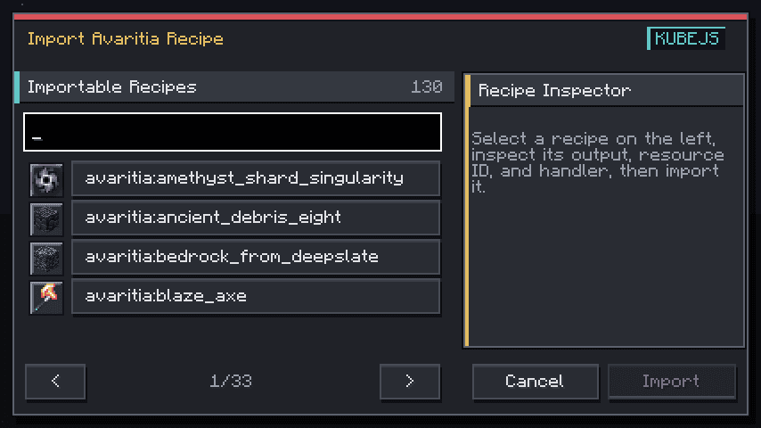 Avaritia Tweak screenshot