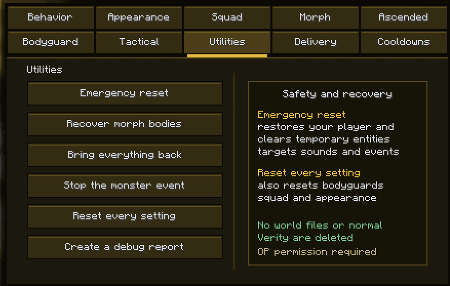 Sunny’s OP Panel screenshot