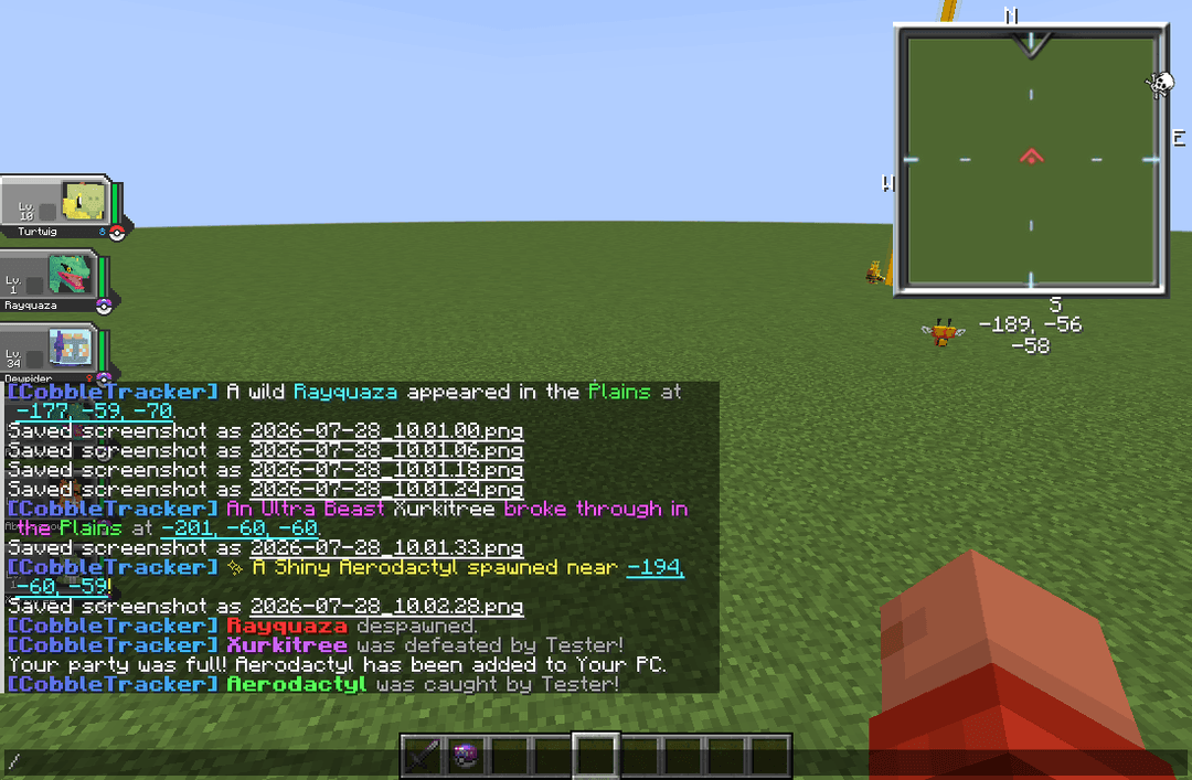 CobbleTracker (Cobblemon): Minecraft mod for 1.21.1