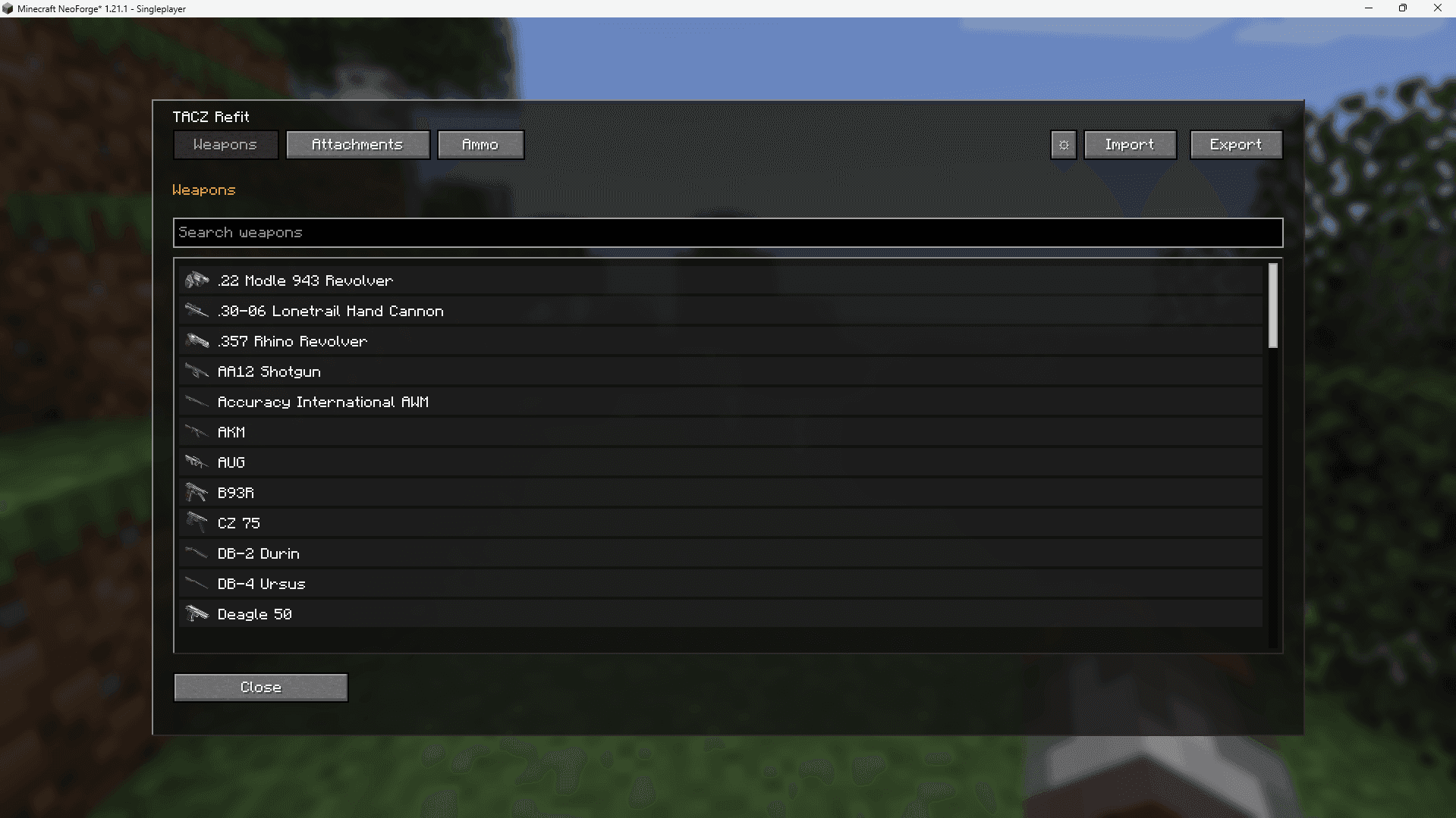 [TaCZ] Refit | Recipe and Stats Editor screenshot