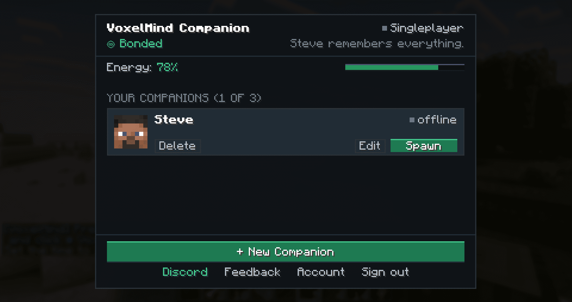 VoxelMind - AI Companions screenshot