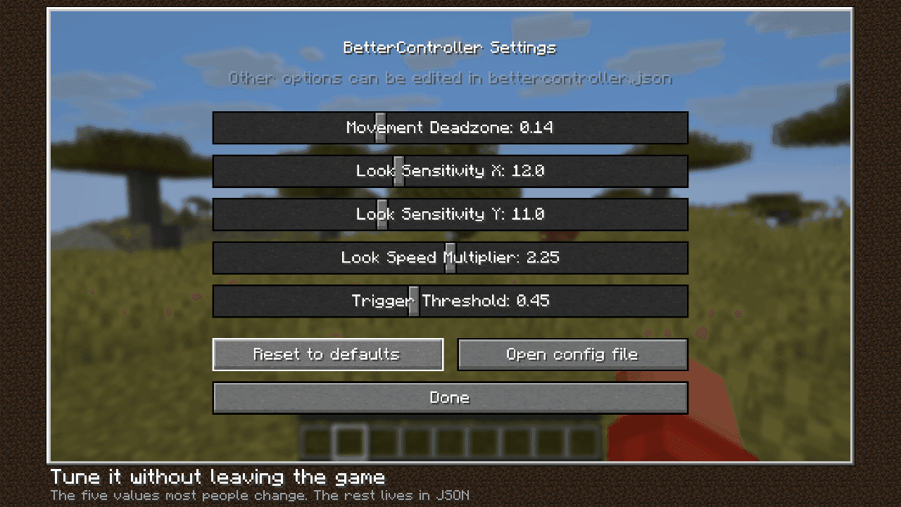 BetterController screenshot