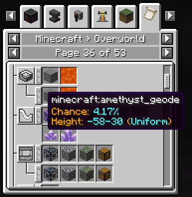 Advanced Worldgen Info (AWI) screenshot