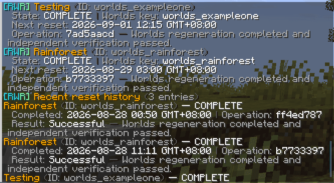 ResourceWorldResetter screenshot