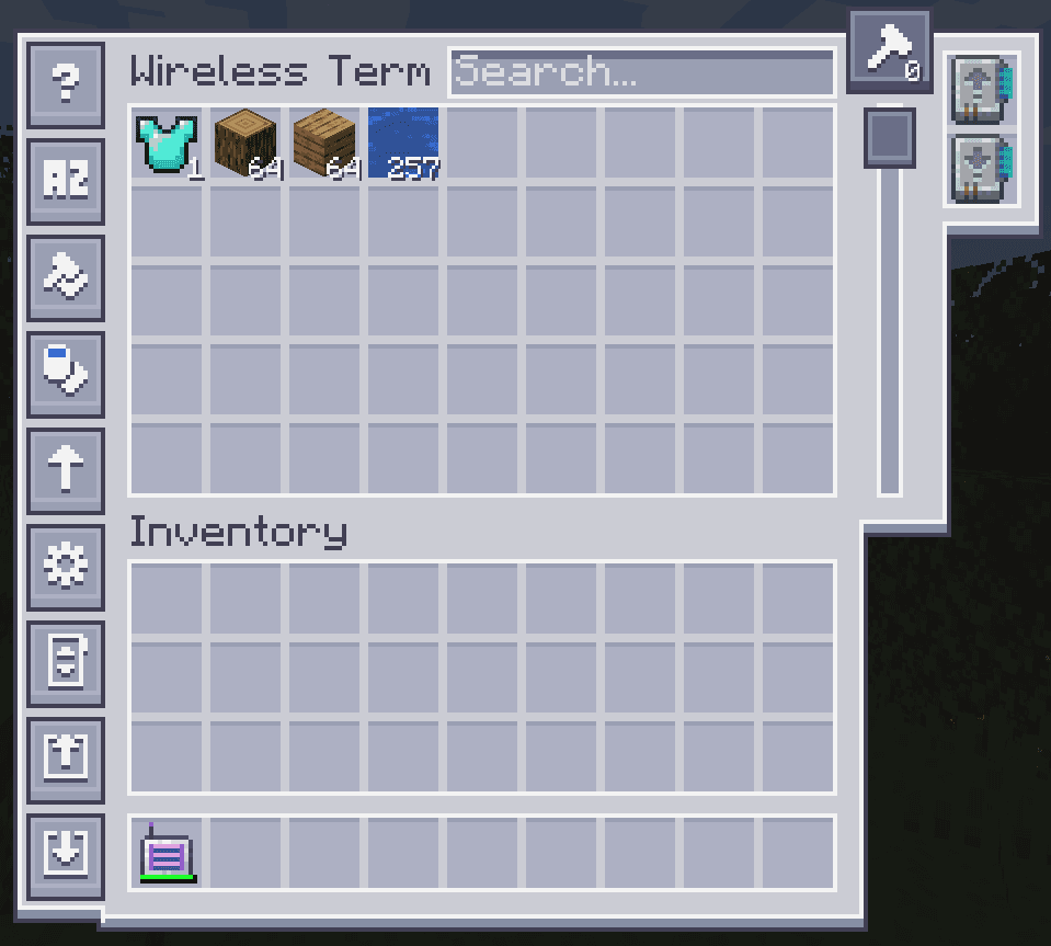 AE2 Import Export Card screenshot