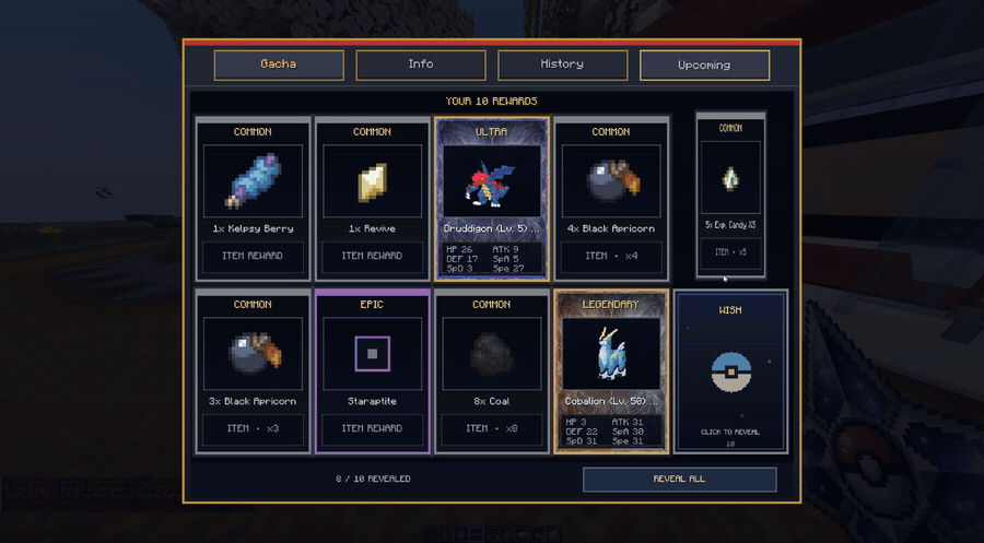 CobbleGacha Expanded (Cobblemon Gacha System) screenshot