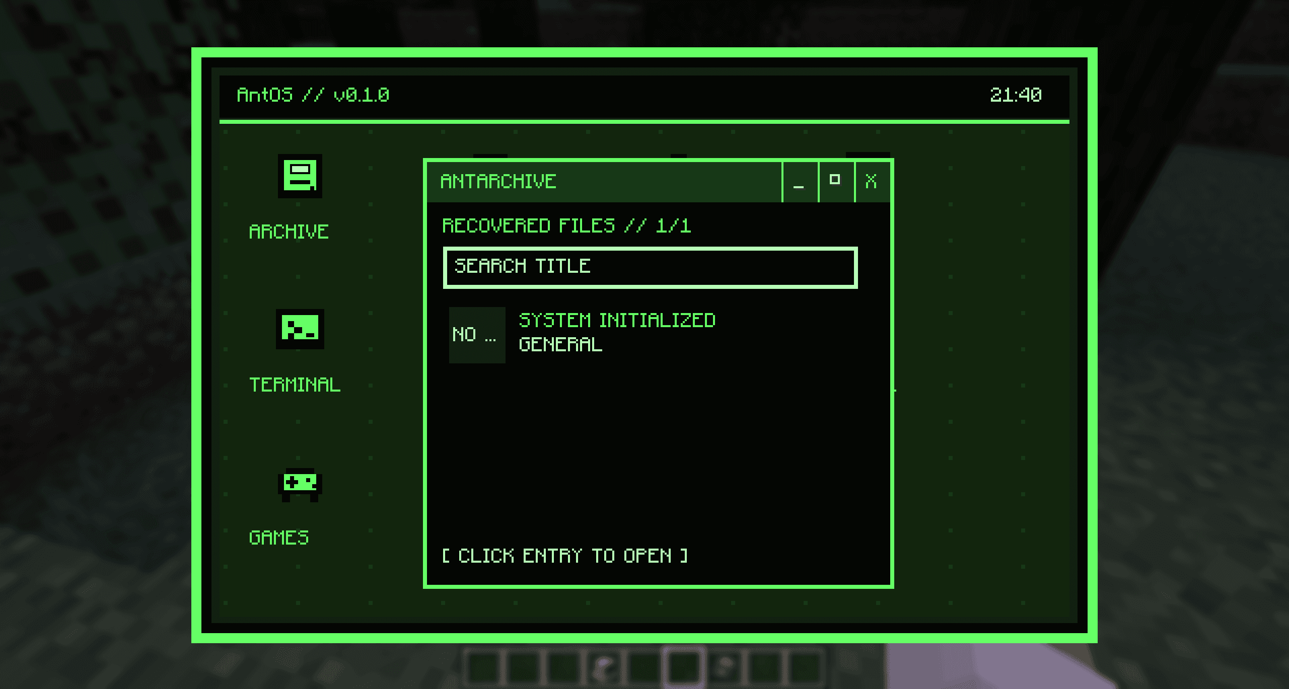 AntOS Computer | Quests + Guidebook screenshot