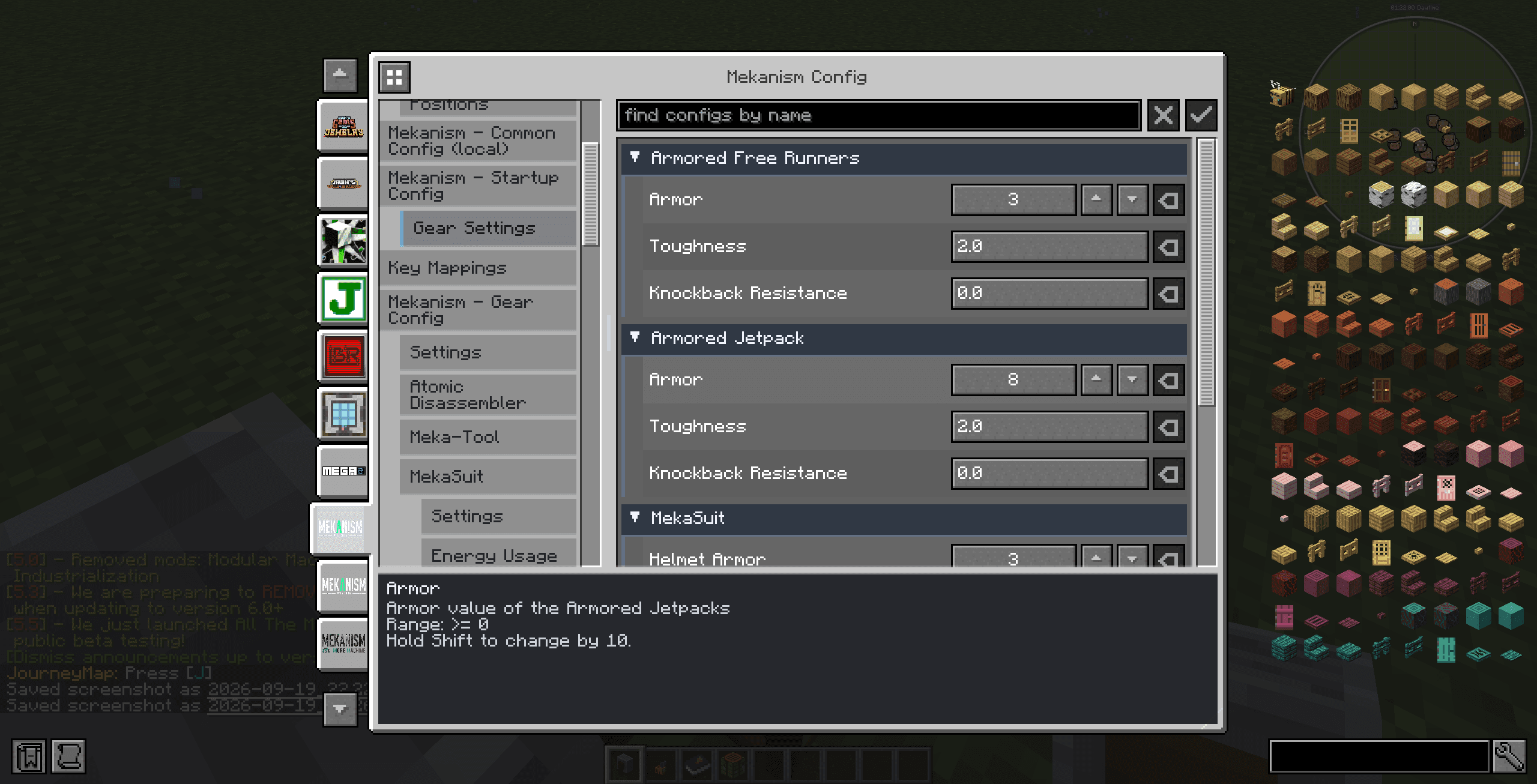 MezzConfigGUI screenshot