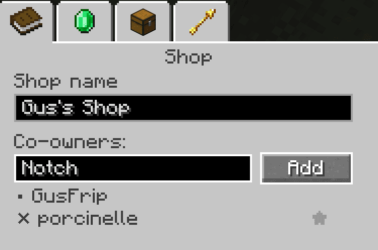 VillagerShop screenshot