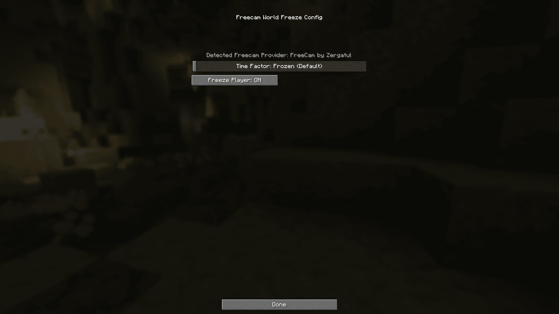Freecam World Freeze (Extension) screenshot
