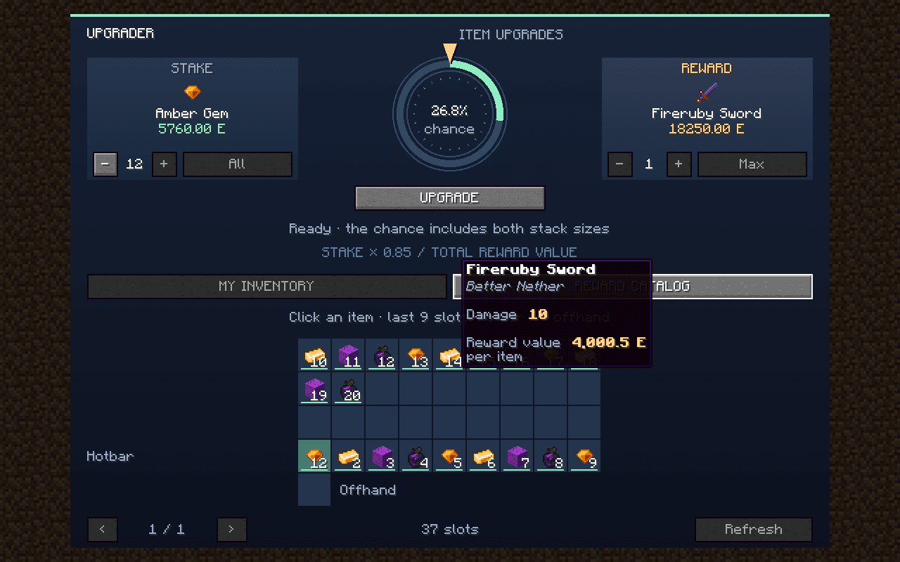 Modded Item Upgrader screenshot