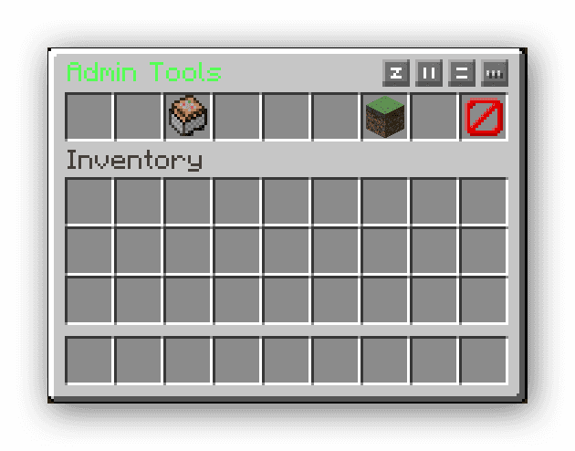 Admin Tools GUI screenshot