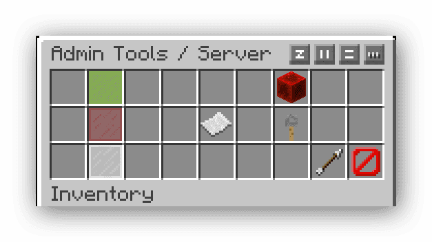 Admin Tools GUI screenshot