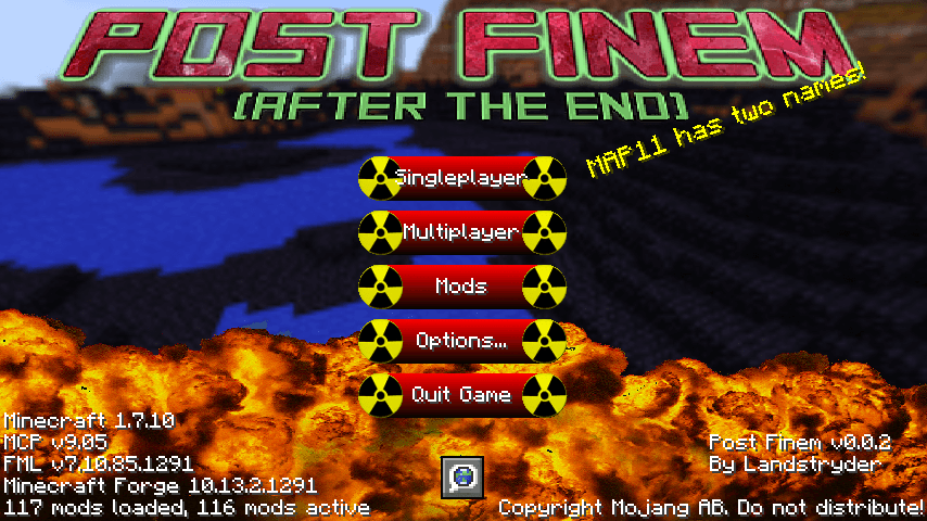 Custom Main Menu screenshot