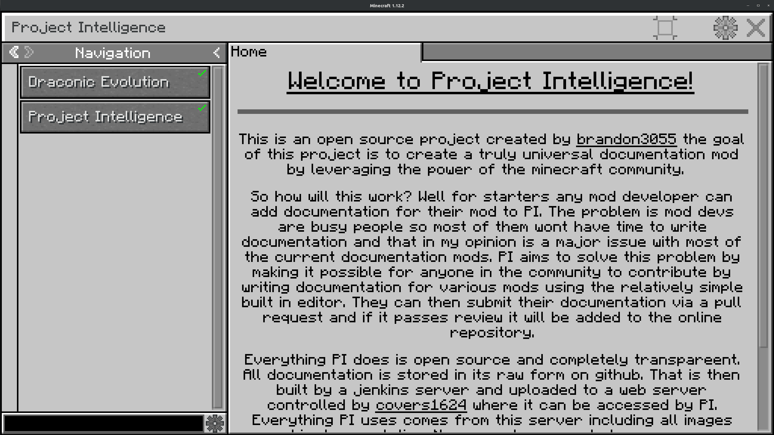 Project Intelligence screenshot