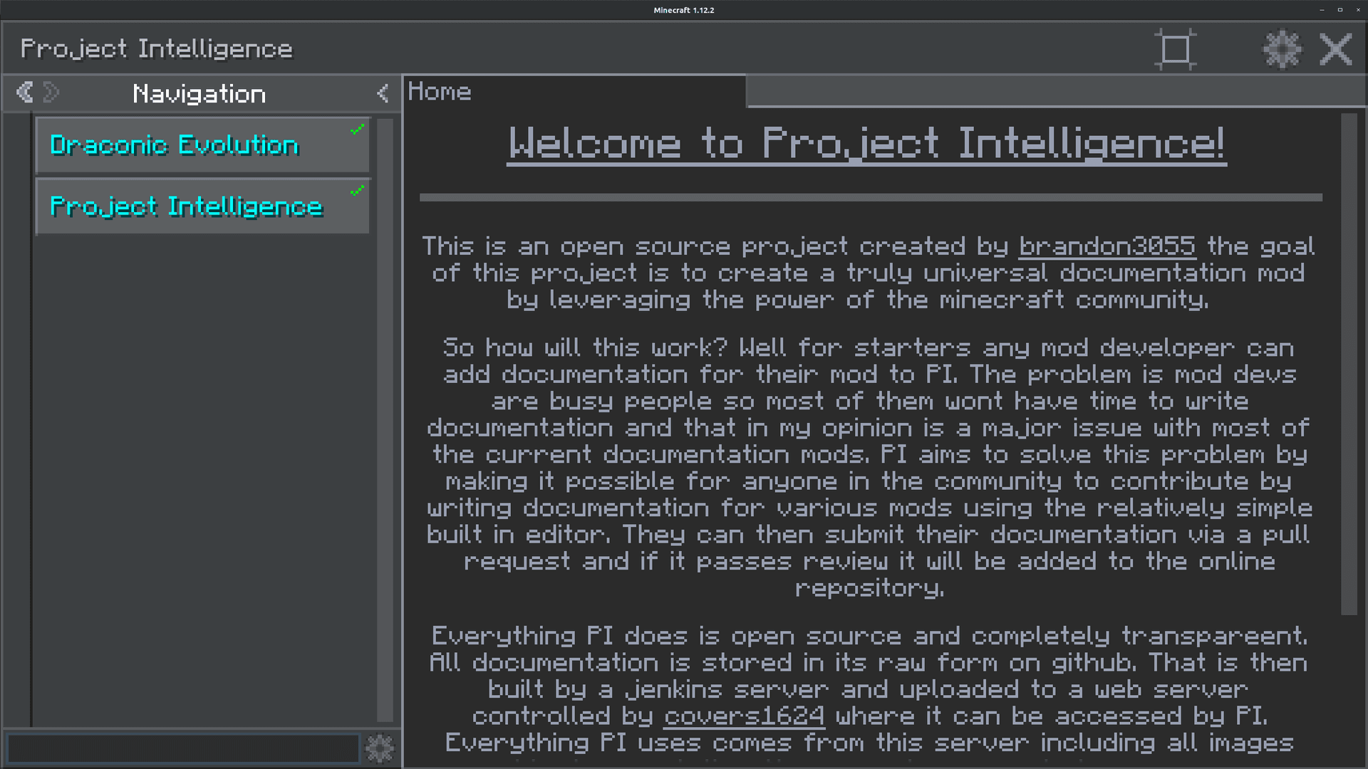 Project Intelligence screenshot