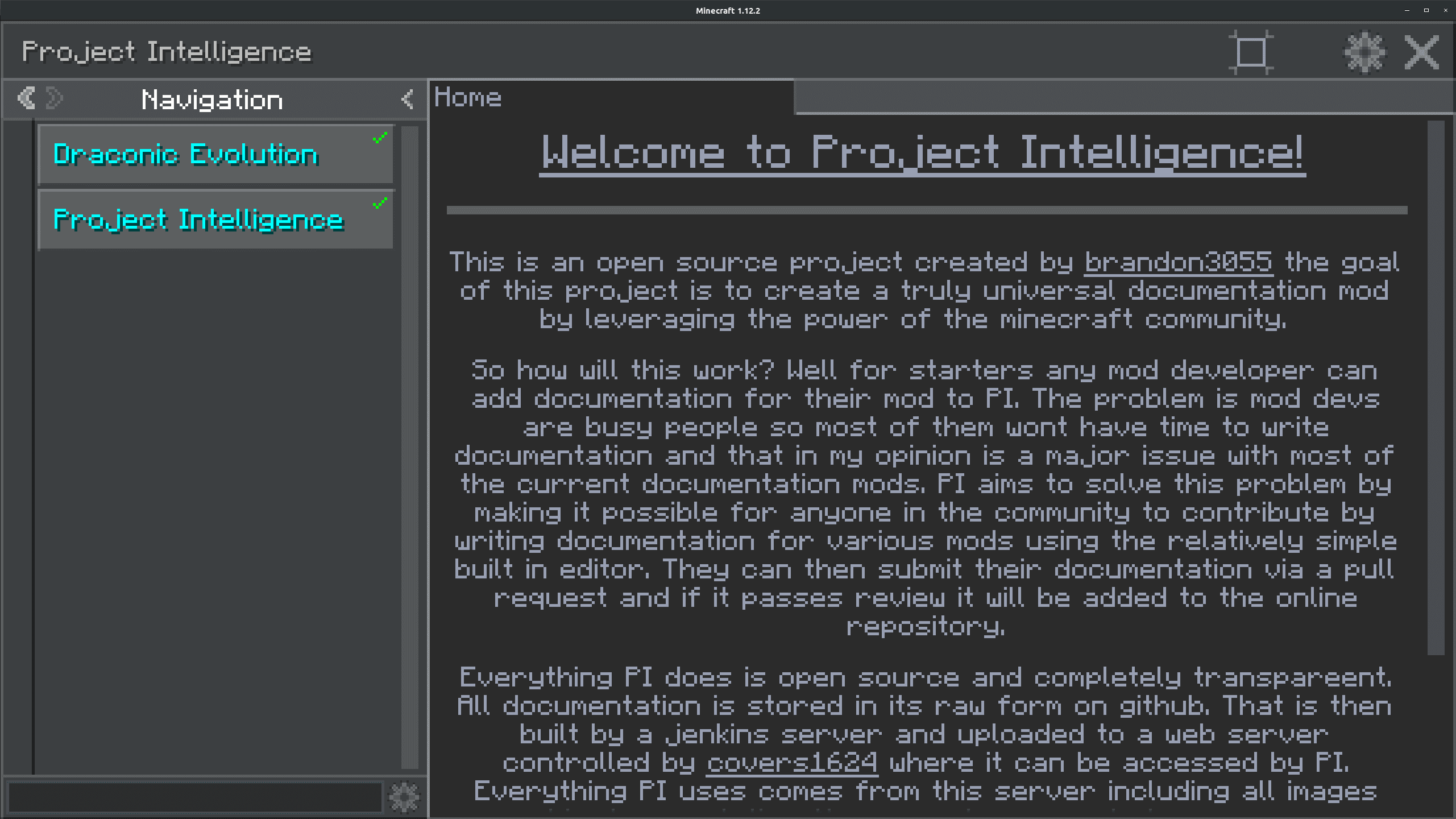 Project Intelligence screenshot
