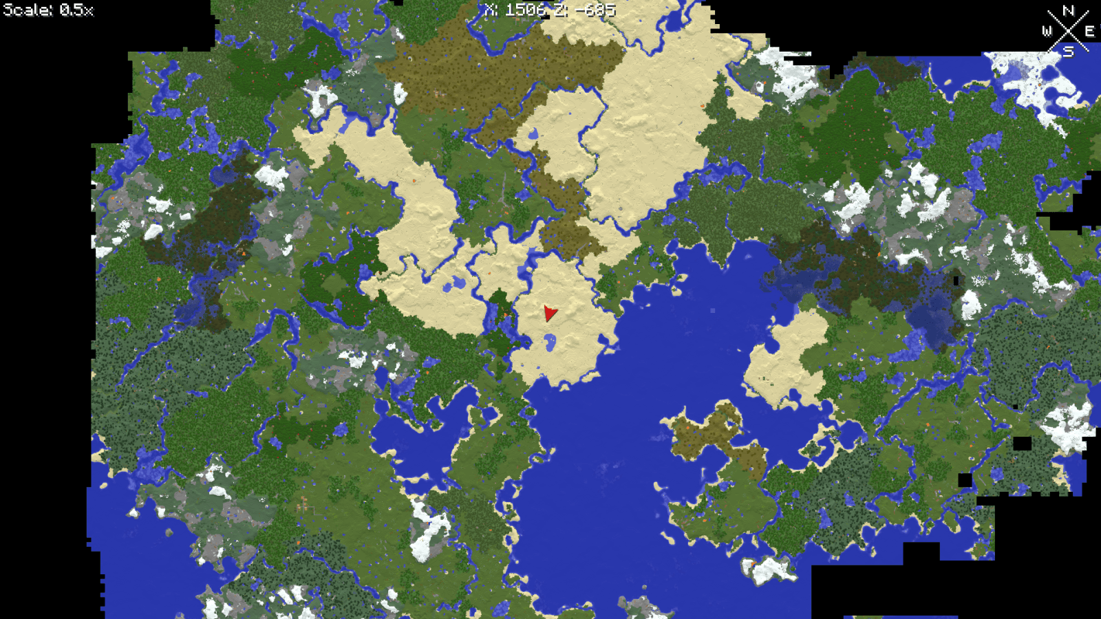 Xaero's World Map screenshot