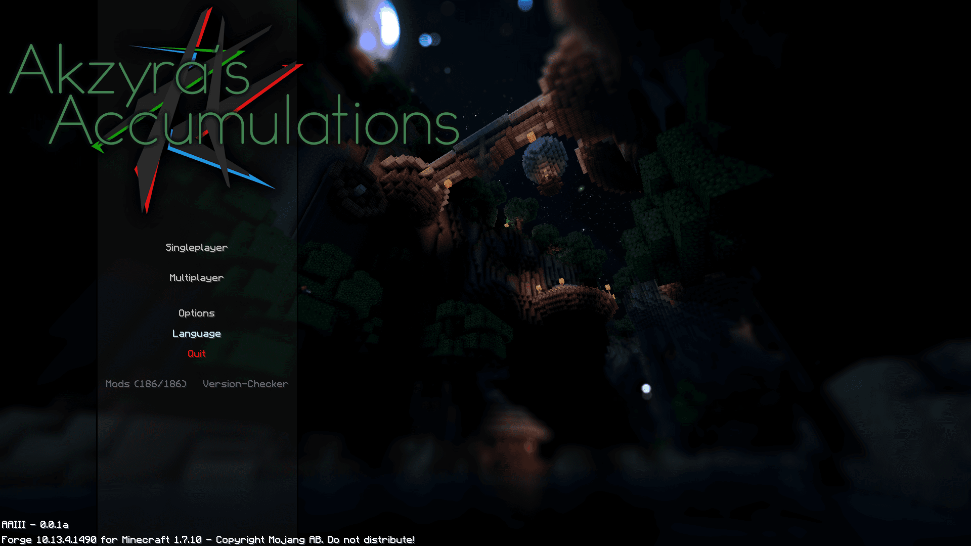 Custom Main Menu screenshot