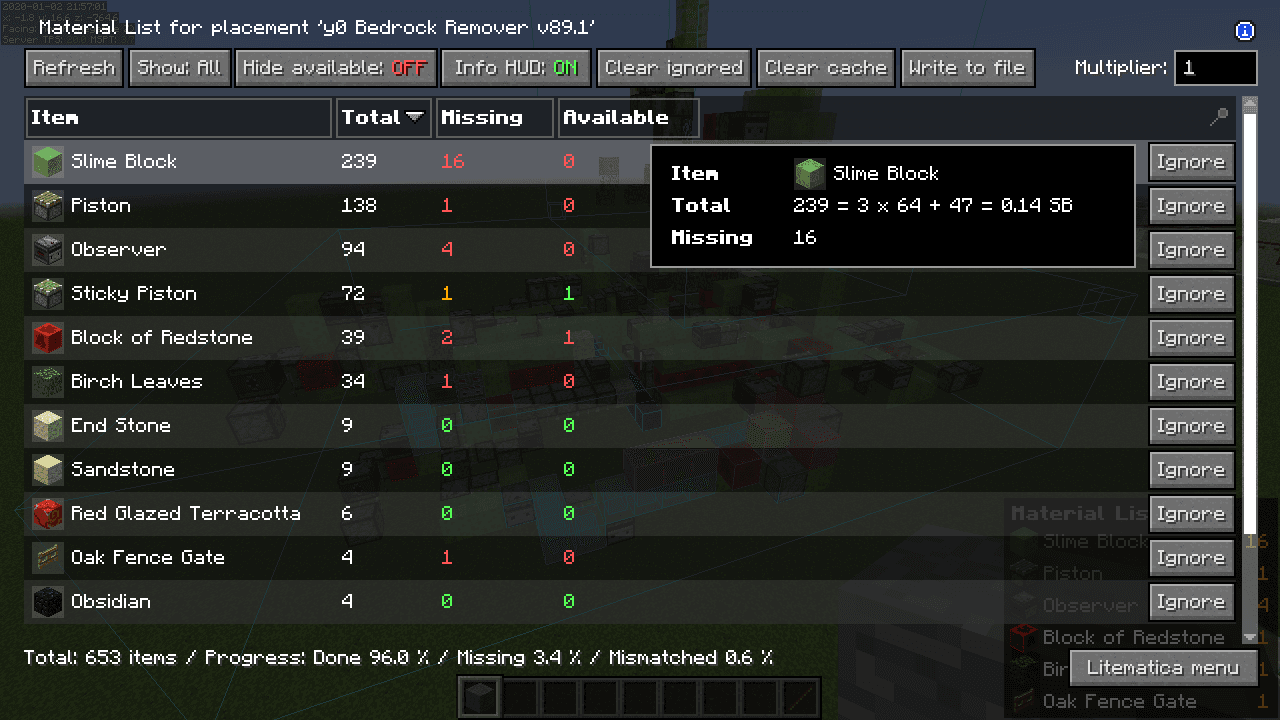 Litematica screenshot