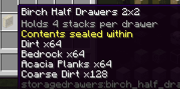 Drawers Tooltip screenshot