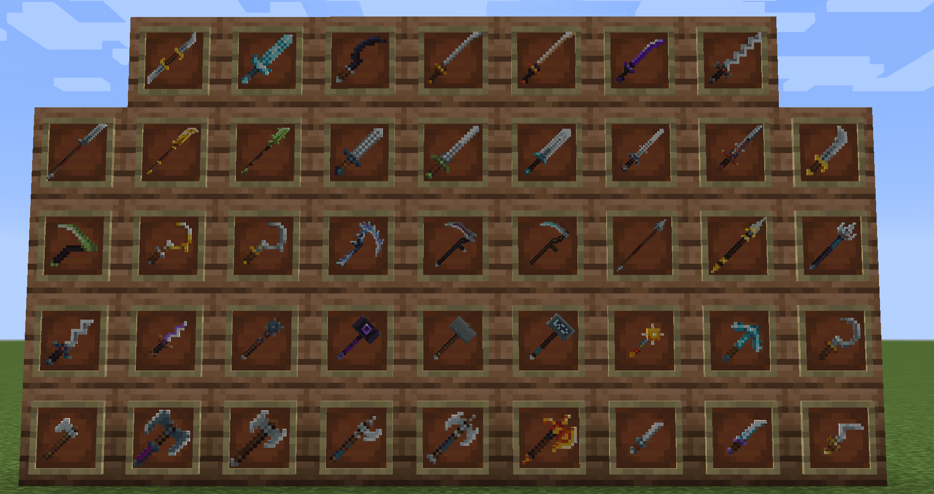 MC Dungeons Weapons screenshot