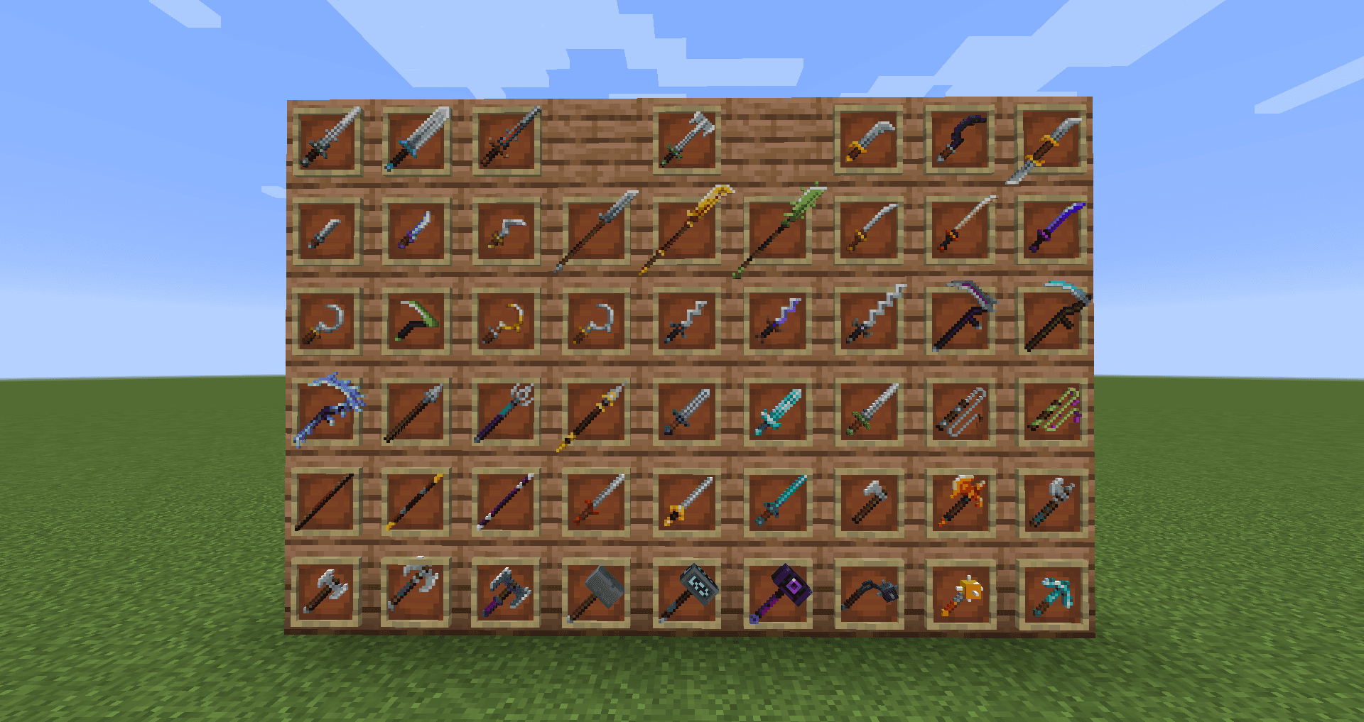 MC Dungeons Weapons screenshot