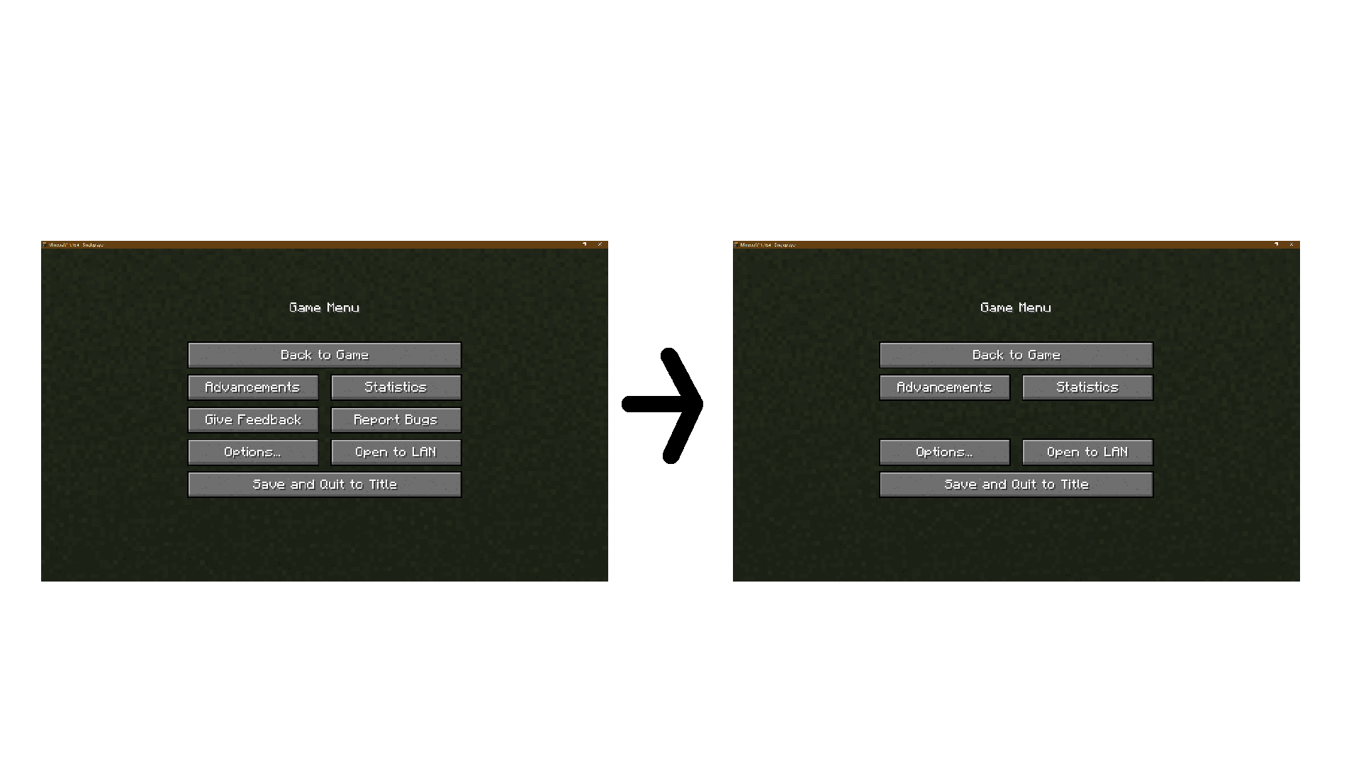 Game Menu Remove GFARB screenshot