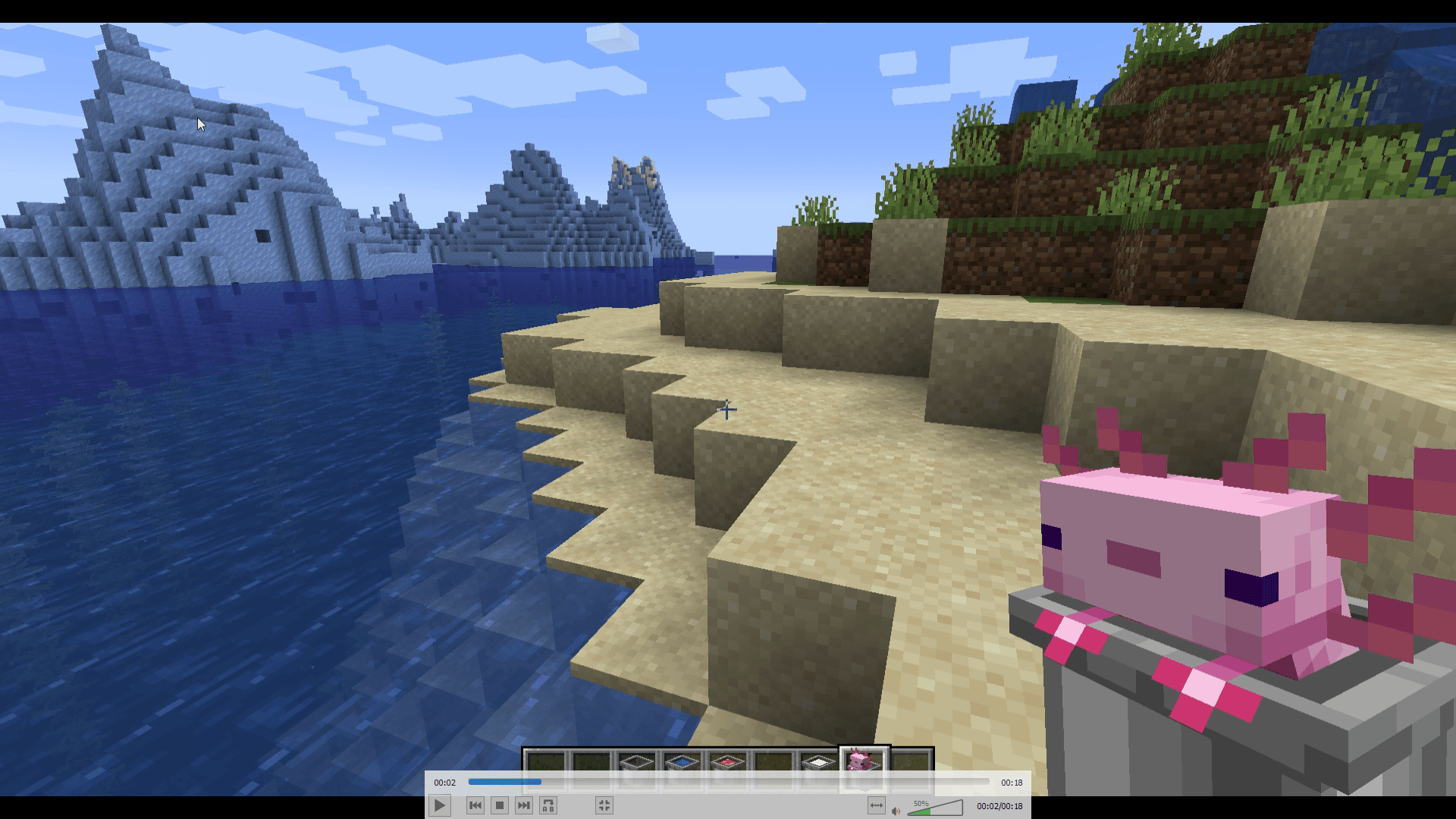 Alittl Axolotl & Friends- Animated 3D bucket friends! [Java Version] screenshot
