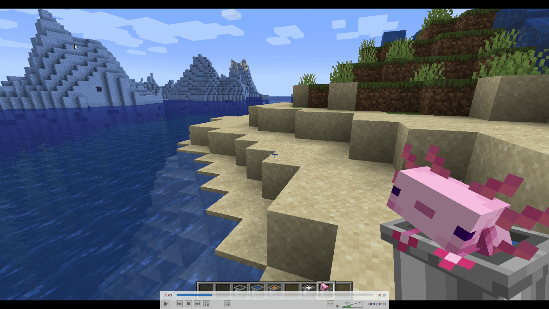 Alittl Axolotl & Friends- Animated 3D bucket friends! [Java Version] screenshot