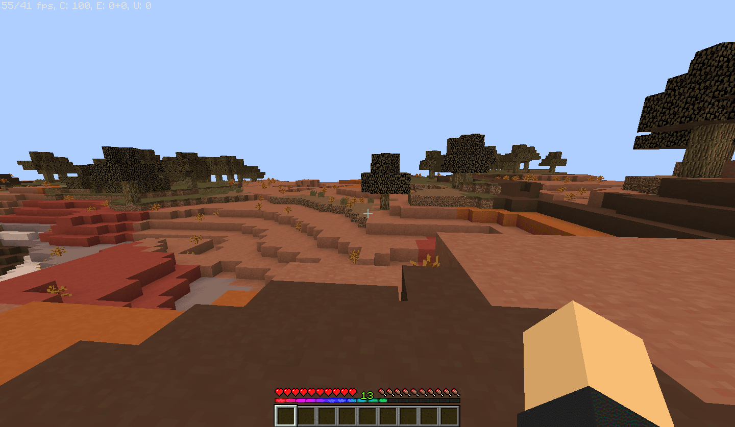 Rainbow XP bar and ping screenshot