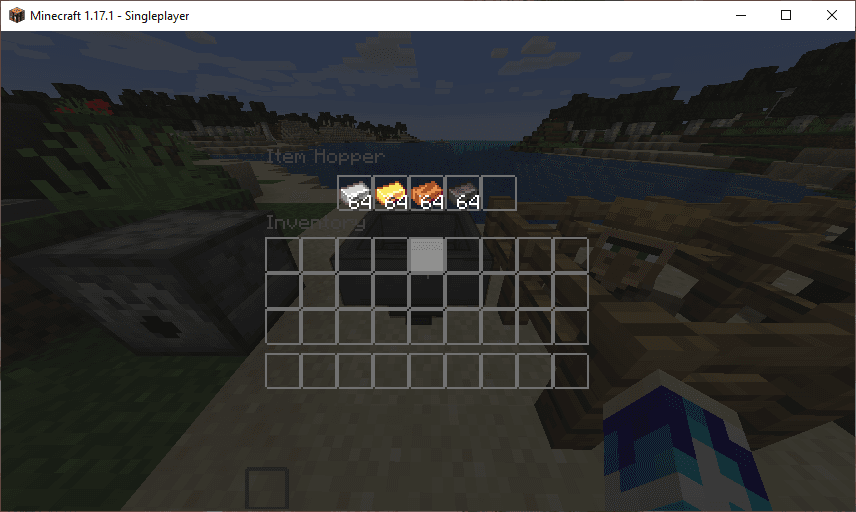 Transparent GUI and HUD screenshot