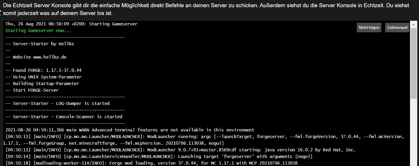 Forge Server Installer/Starter screenshot
