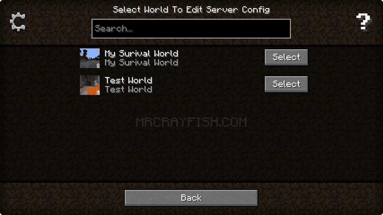 Configured screenshot