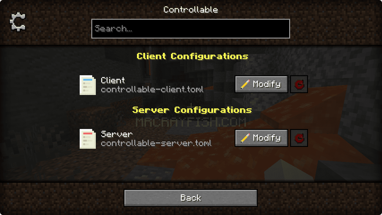 Configured screenshot