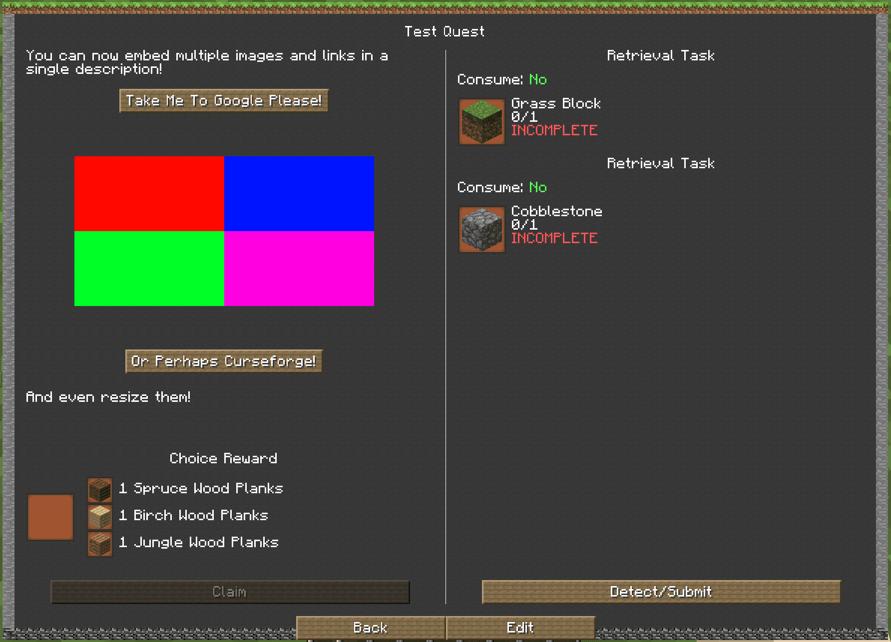 Better Questing Tweaker (BQTweaker) screenshot