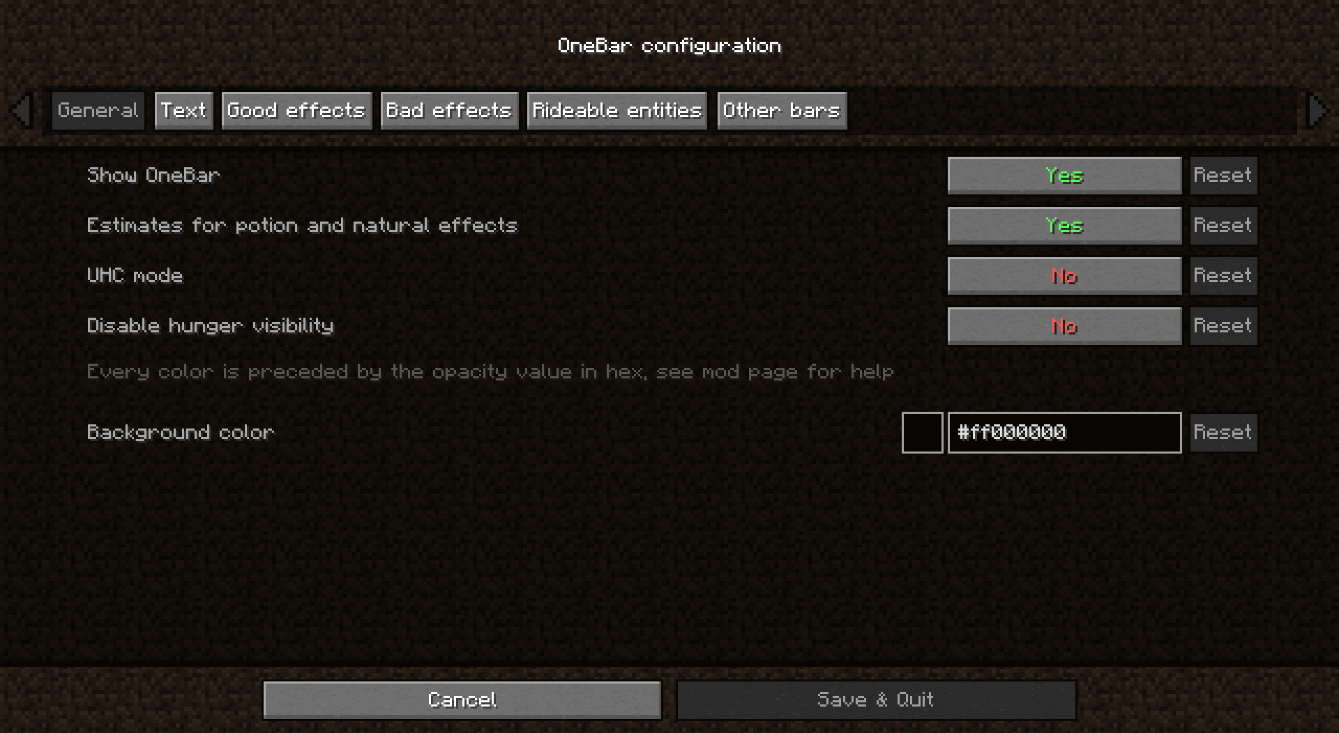 OneBar screenshot